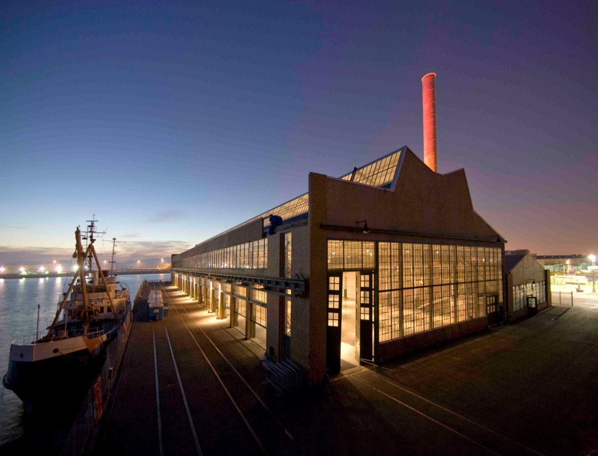 Craneway Pavilion · waterfront view